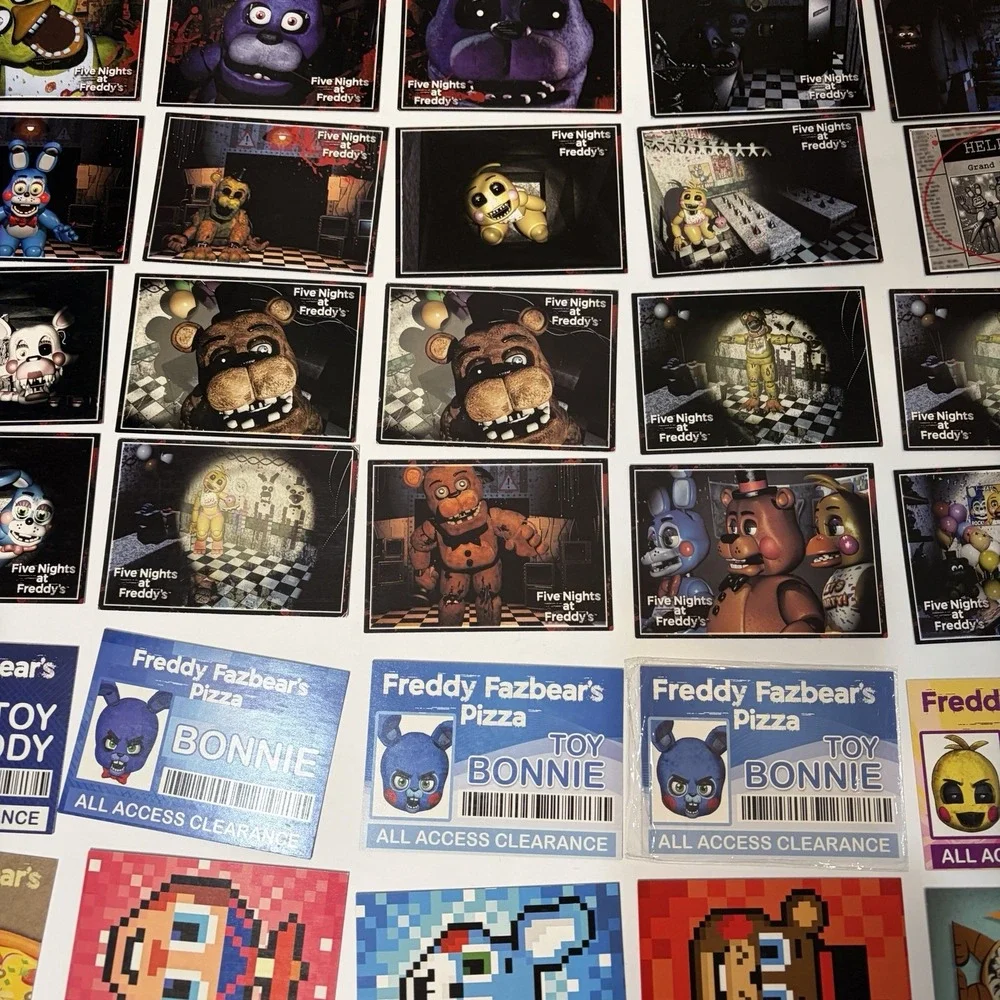 Five Nights at Freddy's 2016 Scott Cawthon Card Lot-Fazbear,Bonnie,Chica,Foxy